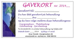 Gavekort healing time